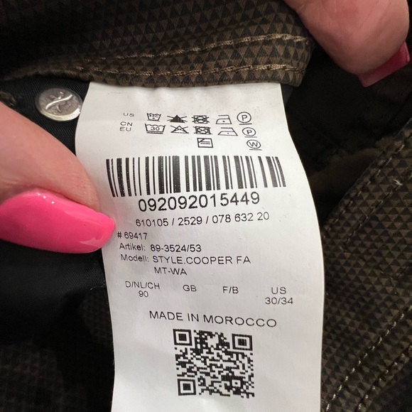 Brax Copper Fancy Brown Straight Leg Pans Size 30 x 34 1074 - Picture 5 of 5